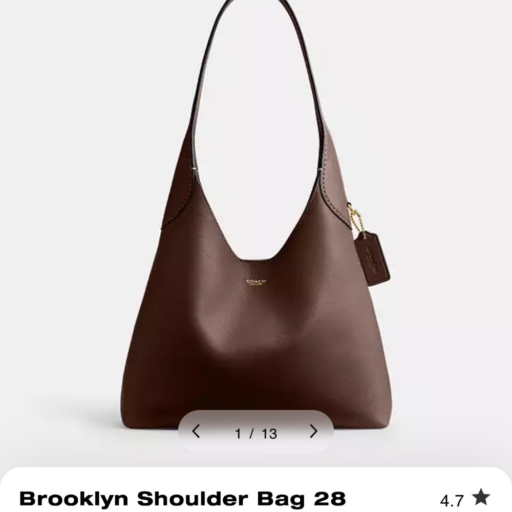 (SOLD) Brand New never opened/touched: Coach Brooklyn 28 in Maple